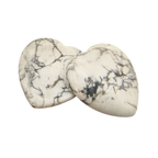 Lovi the White Howlite - Heart Shape Worry Stone