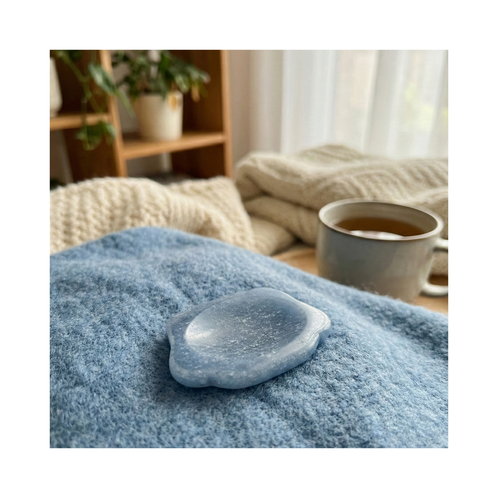Buddy the Blue Aventurine – Dog Shaped Worry Stone