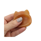 Luna the Obsidian – Cat Shaped Worry Stone