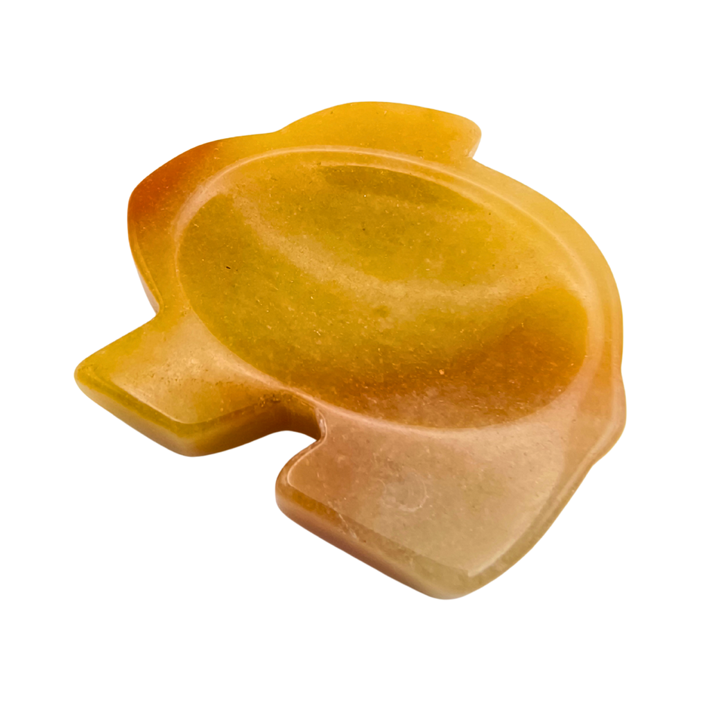 Lumi the Yellow Jade – Rabbit Shaped Worry Stone