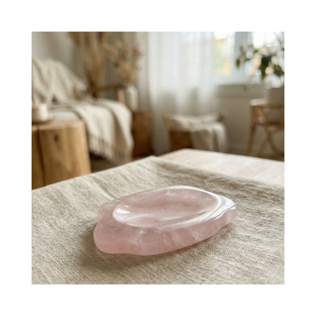 Buddy the Rose Quartz – Dog Shaped Worry Stone