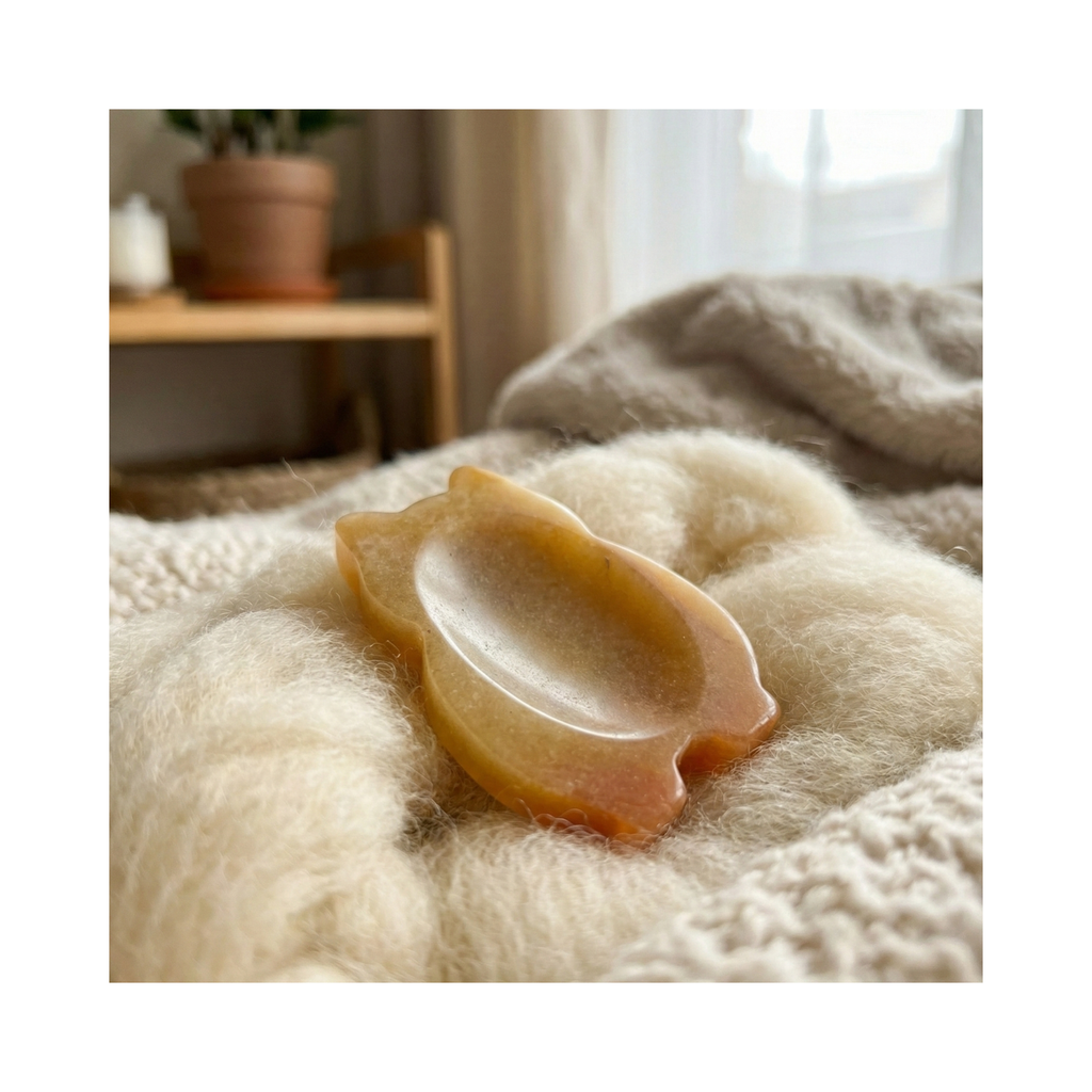 Pico the Yellow Jade – Hamster Shaped Worry Stone