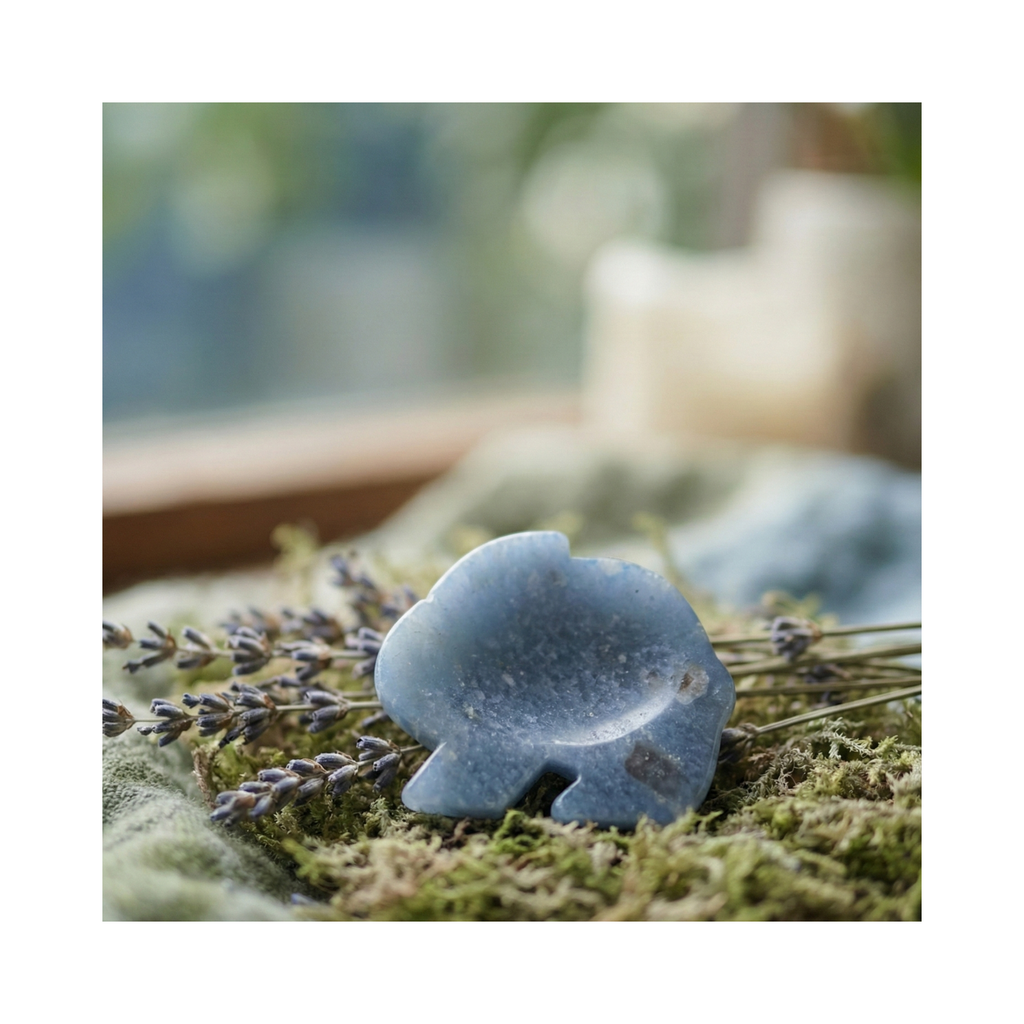 Lumi the Blue Aventurine– Rabbit Shaped Worry Stone