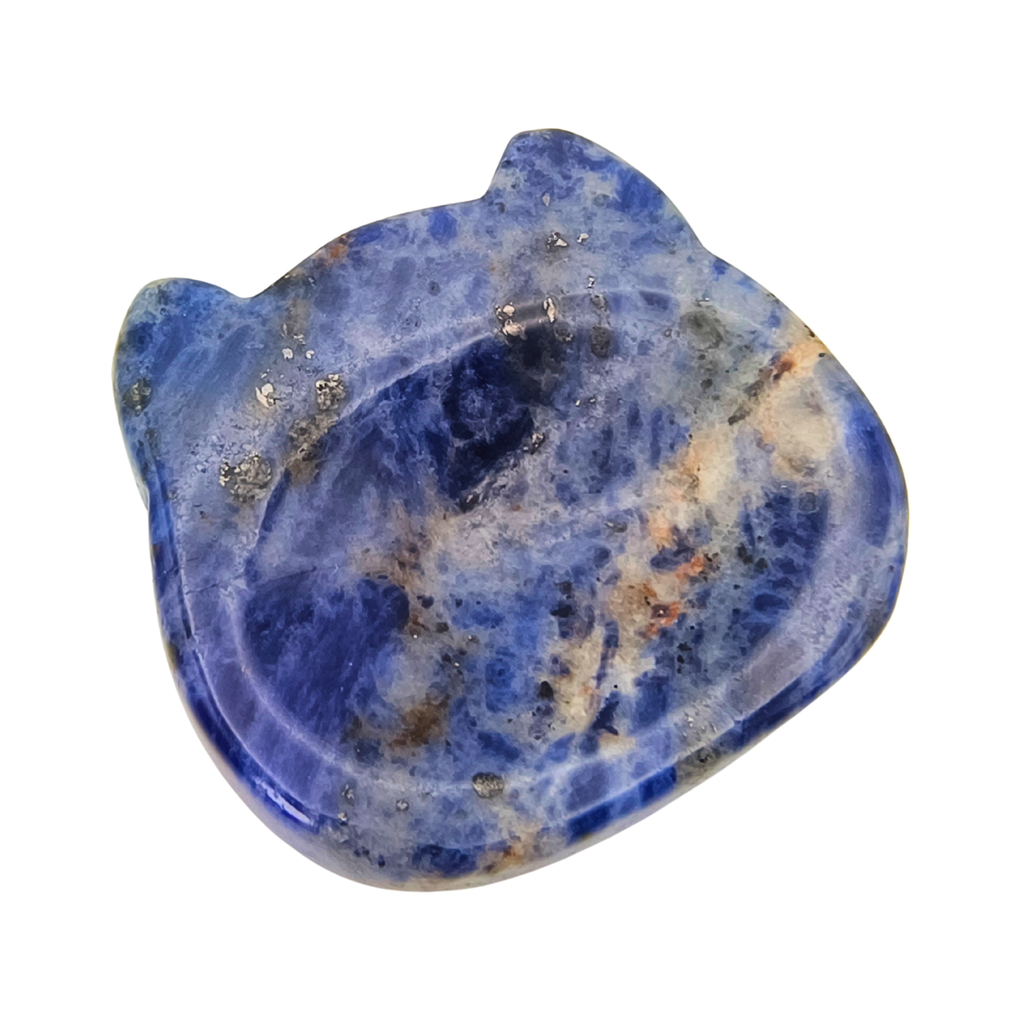 Luna the Sodalite – Cat Shaped Worry Stone