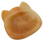 Luna the Yellow Jade – Cat Shaped Worry Stone